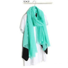 Many colors on stock simple solid big size voile scarf in Zhejiang